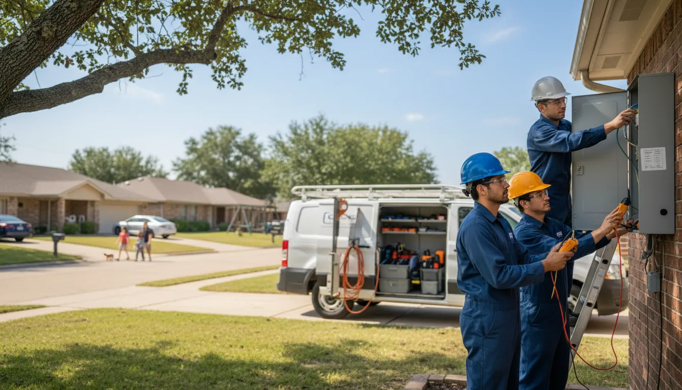 Certified electrician providing emergency electrical services in Steward, IL